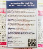  NK - Set dao cạo râu 5 lưỡi kép Xfit Kai (1 thân và 4 lưỡi thay thế) 