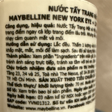  NK - Nước tẩy trang mắt và môi Maybelline Newyork Eye + Lip Make Up Remover 70ml 