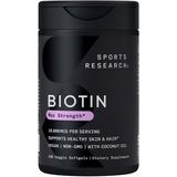  Viên uống bổ sung Biotin Sports Research with Coconut Oil 10000mcg 120 viên 