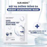  NK - Tách lẻ Mặt nạ truyền trắng căng bóng da Sur.Medic Super Glutathione 100TM Bright Mask 30g 