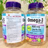  NK - Viên uống bổ sung Omega 3 Webber Naturals Triple Strength Omega-3 900mg 80 viên 