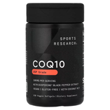  Viên Uống Hỗ TRợ Tim Mạch Sports Research CoQ10 USP Grade 100mg With BioPerine® & Coconut MCT 120 Viên 