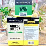  (S12/26) NK - Viên uống bổ não Mason Natural Ginkgo Biloba 60 viên 