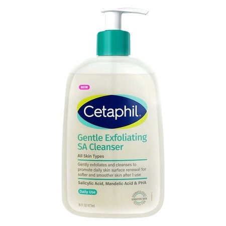  NK - Gel rửa mặt Cetaphil Gentle Exfoliating SA Cleanser 16Oz 473ml 