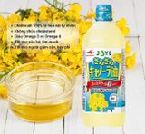  NK - Dầu ăn hoa cải tách béo, không cholesterol Ajinomoto 1000ml 