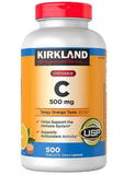  NK - Viên nhai bổ sung Kirkland Chewable Vitamin C 500Mg 500 viên 