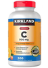  NK - Viên nhai bổ sung Kirkland Chewable Vitamin C 500Mg 500 viên 