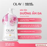  NK - Sữa tắm Olay Fresh Outlast Body Wash Notes of Rose Water & Sweet Nectar 24HR Fresh Vibes 975mL 33Oz 