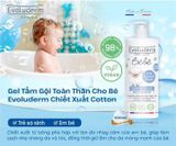  NK - Gel tắm gội cho bé Evoluderm hair and body wash baby 500ml 
