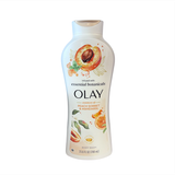  NK - Sữa tắm Olay Body Wash with Essential Botanicals Essences of Peach Sorbet & Mandarin 23.6Oz 700ml 