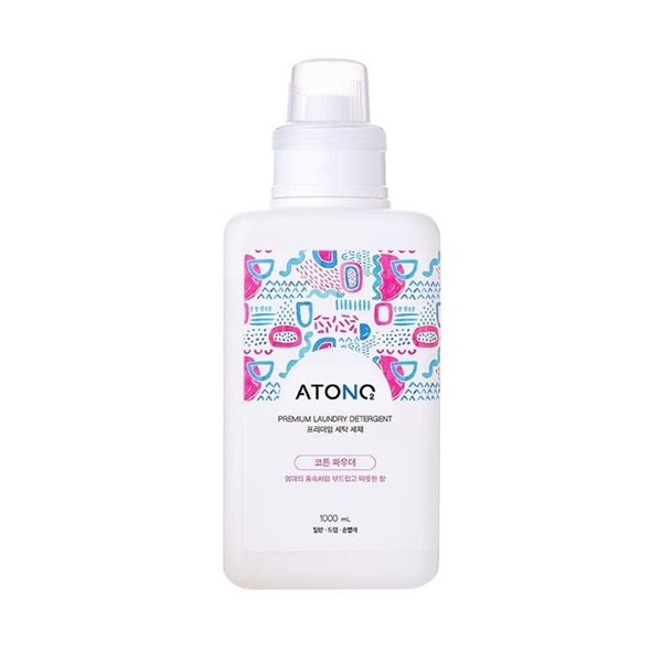  NK - Nước giặt đậm đặc thuần chay cao cấp Atono2 hương Cotton Powder cho bé từ 0M+ 1000ml dạng chai 