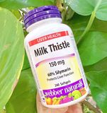  NK - Viên uống bổ gan Webber Naturals Milk Thistle 150mg 240 viên 