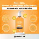  Sữa rửa mặt Neutrogena Oil Free Acne Wash Sensitive Skin 9.1Oz 269ml 
