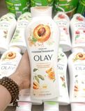  NK - Sữa tắm Olay Body Wash with Essential Botanicals Essences of Peach Sorbet & Mandarin 23.6Oz 700ml 