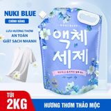  NK - Nước giặt Nuki Blue hương thiên thảo 2kg 
