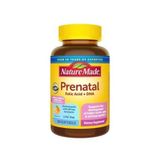  NK - Viên uống bổ sung vitamin tổng hợp cho mẹ bầu Nature Made Prenatal Folic Acid + DHA 150 viên 