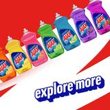  Nước rửa chén Ajax Ultra Hương Chanh 828ml (28oz)- Đánh Bay Dầu Mỡ, Thơm Mát Dễ Chịu, Làm Sạch Vượt Trội 