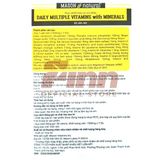  NK - Viên uống bổ sung vitamin và khoáng chất Mason Natural Daily Multiple Vitamins With Minerals 60 viên 
