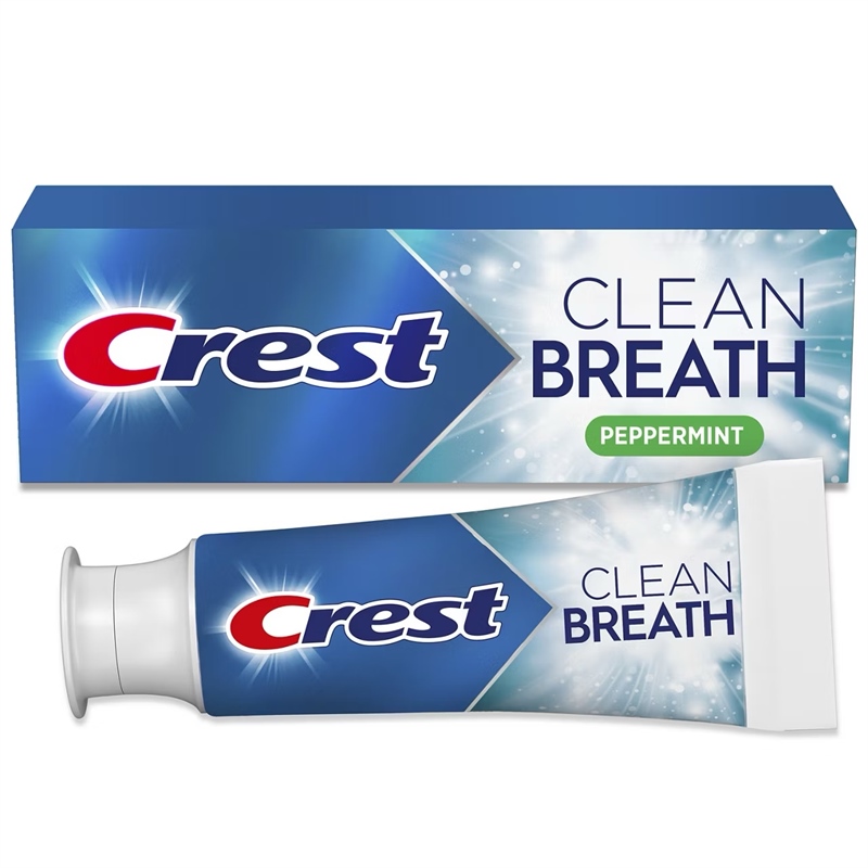  Kem đánh răng Crest Clean Breath Peppermint Toothpaste 2.5Oz 70g 