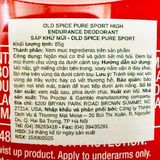  NK - Sáp khử mùi Old Spice Deodorant Stick, Pure Sport High Endurance, 3.0 Oz 