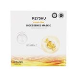  NK - Hộp 10 miếng mặt nạ Keyshu Vitamin C cấp ẩm, sáng mịn da Botanic Fiber Bioessence Mask C 