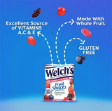 (SALE-T9/25) Kẹo Welch's Fruit Snacks Berries 'n Cherries 40 gói 0.8Oz 0.9kg 