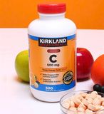  NK - Viên nhai bổ sung Kirkland Chewable Vitamin C 500Mg 500 viên 