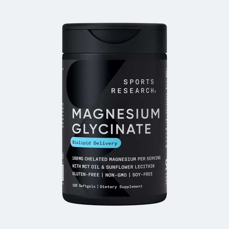  Viên uống bổ sung Sports Research Magnesium Glycinate 160mg 120 viên 
