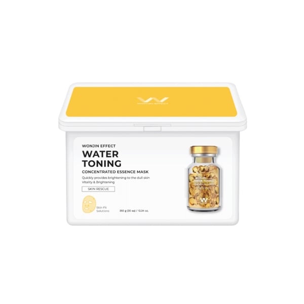  NK - Hộp 30 miếng mặt nạ dưỡng trắng chuyên sâu Wonjin Effect Water Toning Concentrated Essence Effect Mask 350g 