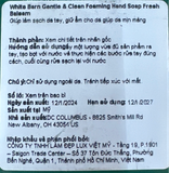  NK - Nước rửa tay dạng bọt BBW Gentle & Clean Foaming Hand Soap White Barn Fresh Balsam 8.75Oz 259ml 