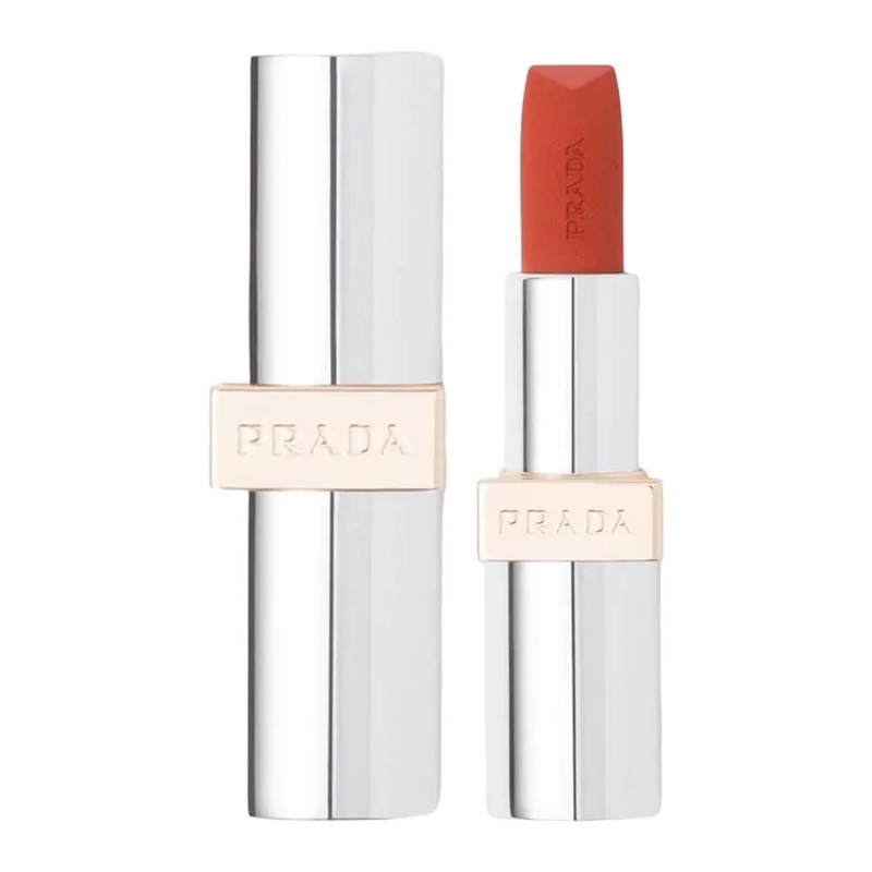  Son thỏi màu đỏ cam gạch Prada Beauty Monochrome Hyper Matte 077 Arancio 0.13Oz 3:8g 