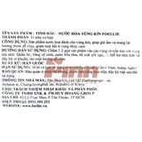 NK - Nước hoa vùng kín hương hoa quýt violet Foellie Eau De Auroma Inner Perfume 5ml 