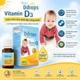  Vitamin D3 nhỏ giọt cho bé Baby Ddrops 400IU 60 giọt 