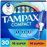  Băng vệ sinh Tampax Compact Multipack Tampons Super/Super Plus 30 miếng 