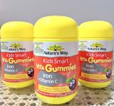  NK - Viên uống bổ sung sắt + Vitamin C cho bé Nature's Way Kids Smart Vita Gummies Iron + Vitamin C 60 viên 