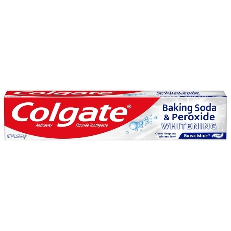  Kem đánh răng Colgate Baking Soda and Peroxide Whitening Toothpaste Brisk Mint 6Oz 170g 
