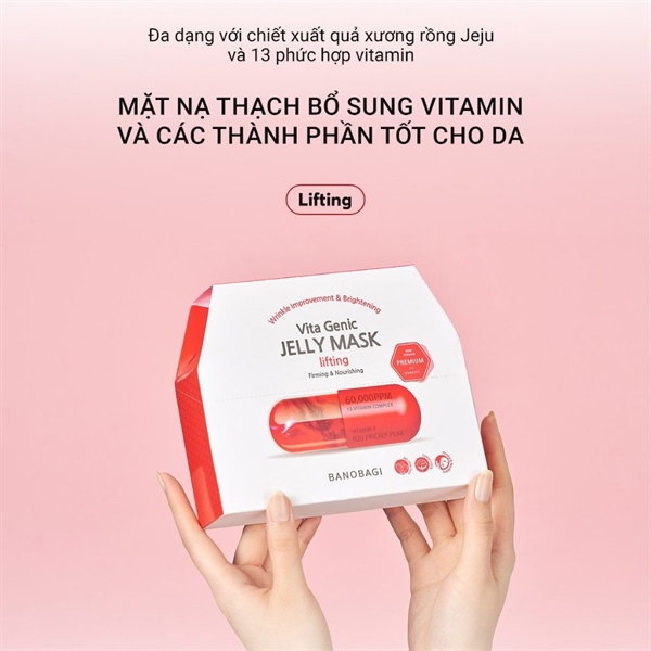  NK - Hộp 10 miếng mặt nạ cấp ẩm nâng cơ Banobagi Vita Genic Lifting Firming & Nourishing 
