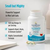  Viên uống bổ sung Omega Nordic Naturals Ultimate Omega Minis hương dâu 1120mg 60 viên 