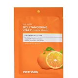  NK - Mặt nạ Vitamin C Prettyskin Jeju Tangerine Mask Sheet 0.84Oz 25ml 
