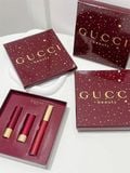 Set 3 son Gucci Beauty Rosso Ancora 509 Lipstick Trio Gift 