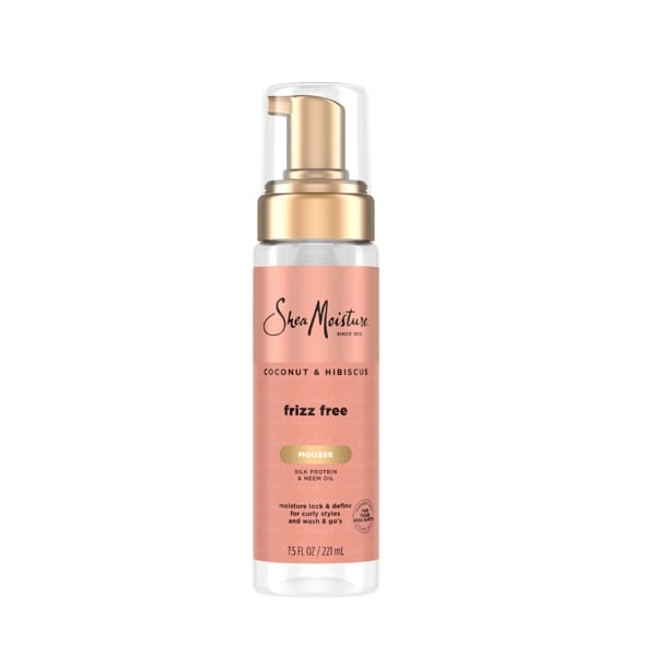  Mousse giữ nếp tóc SheaMoisture Coconut and Hibiscus Frizz-Free Curl 7.5Oz 221ml 