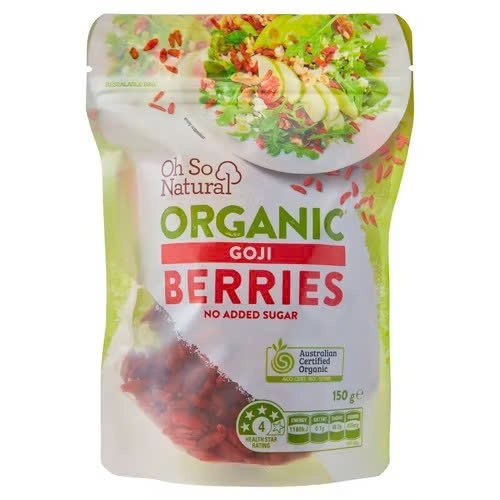  Hạt kỷ tử hữu cơ Oh So Natural Organic Goji Berries 150g 