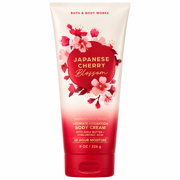  Kem dưỡng ẩm toàn thân BBW Japanese Cherry Blossom Body Cream 8Oz 226g 