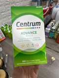  ( Úc ) Viên uống bổ sung vtamin tổng hợp Centrum Advance Adults Multivitamin 90 viên 