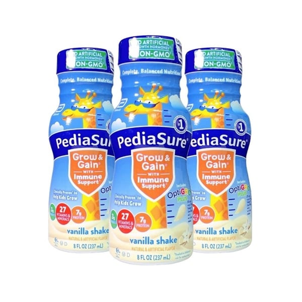  Set 12 Chai Sữa Mỹ PediaSure Grow & Gain Vanilla Shake 24 chai 237ml 