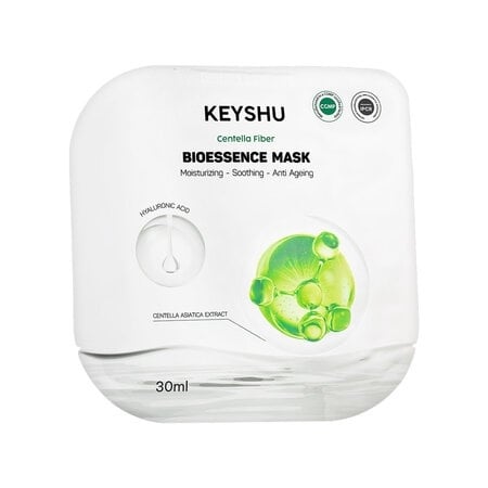  NK - Mặt nạ Keyshu sợi xơ rau má cấp ẩm mềm da, ngừa lão hóa Centella Fiber Bioessence Mask 