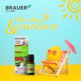  Thực phẩm bổ sung D3+K2 cho bé Brauer Baby & Kids D3 + K2 High Potency MK-7 Drops 10ml 