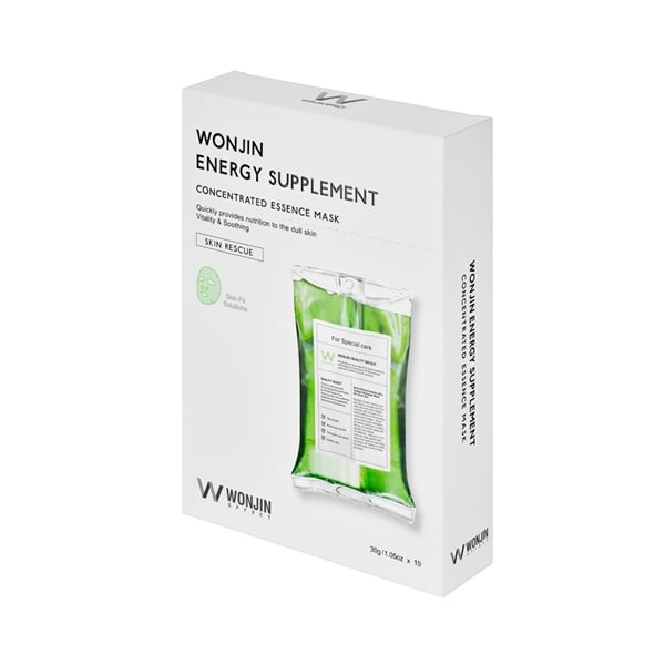  Hộp 10 miếng Mặt nạ cho da xỉn màu Wonjin Nourising Supplement Concentrated Essence 
