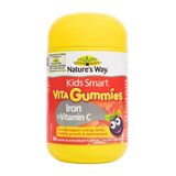  NK - Viên uống bổ sung sắt + Vitamin C cho bé Nature's Way Kids Smart Vita Gummies Iron + Vitamin C 60 viên 