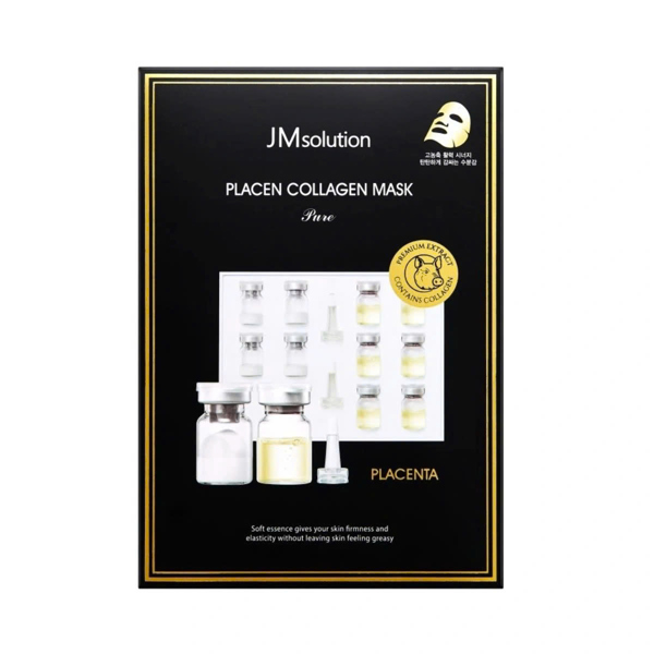  NK - Hộp 10 miếng mặt nạ cấp ẩm cho da JMsolution Placen Collagen Mask Pure 30ml 